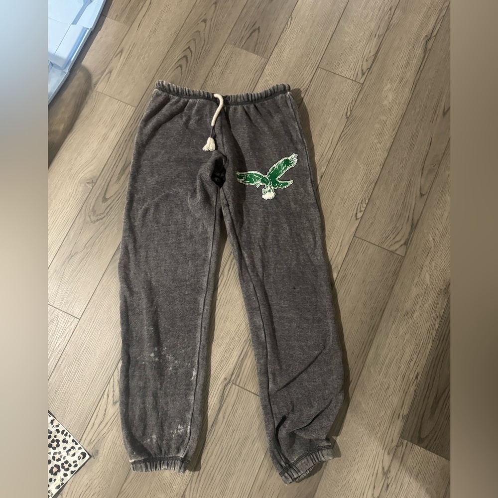 Gray  Joggers with eagles Logo